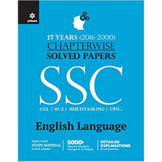 Chapterwise Solved Papers SSC Staff Selection Commission English Language 2017 (English Medium)